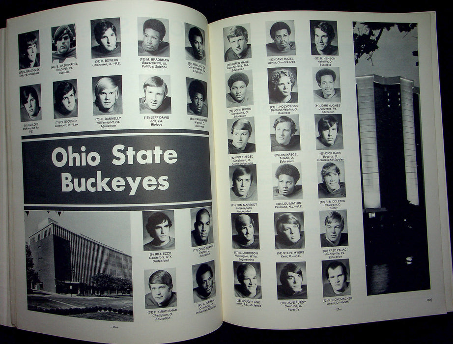 Indiana Hoosiers Football Program Oct 20 1973 Vs. Ohio State Buckeyes Homecoming