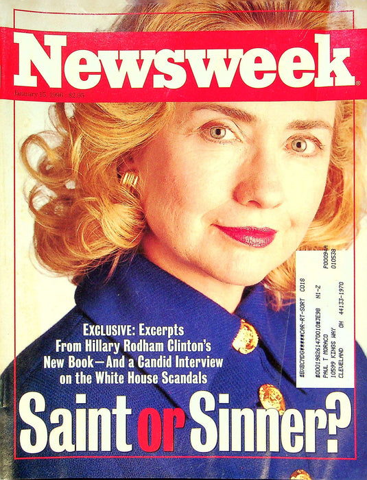 Newsweek Magazine January 15 1996 Hillary Clinton Campaign For Kids Steve Forbes