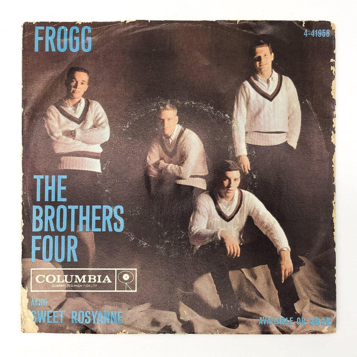 The Brothers Four FROGG / Sweet Rosyanne Record 45 Single 4-41958 Columbia 1961 1