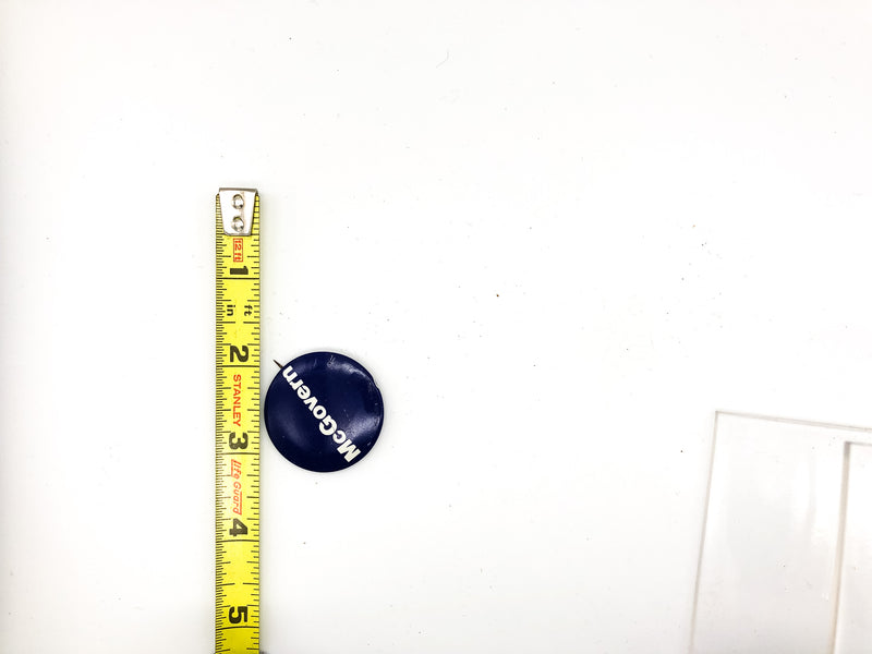 Vintage McGovern Pinback Button Political Presidential Campaign Blue White 2