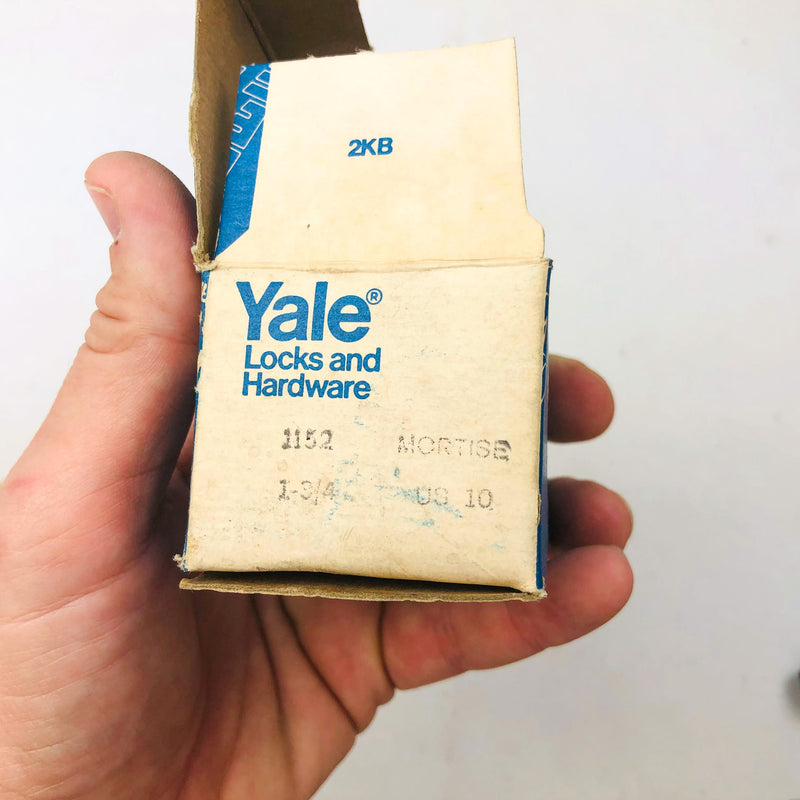 Yale Mortise Cylinder 1152 1-3/4" US10 Satin Bronze 6 Pin New Old Stock NOS Cpy2