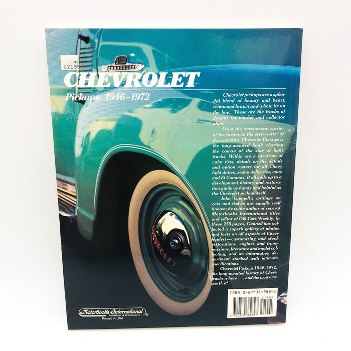 Chevrolet Pickups 1946-1972 Paperback John Gunnell 1988 1st Edition Chevy Trucks 2