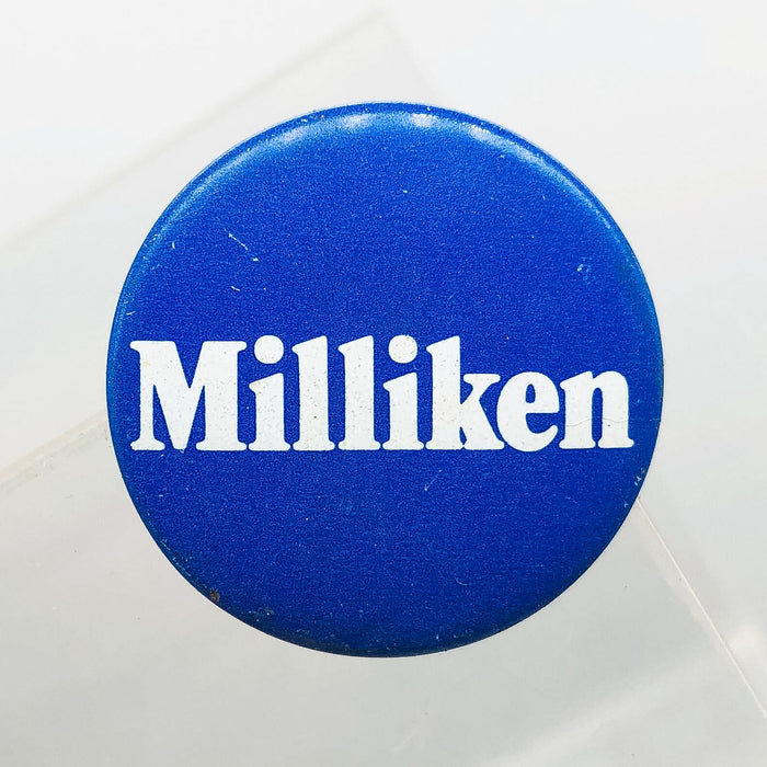 William Milliken Politician Button Pin 1" Michigan Governor Campaign Vintage