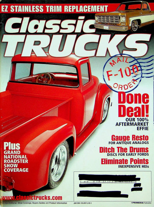 Classic Trucks Magazine June 2006 Vol 15 # 6 EZ Stainless Trim Replacement