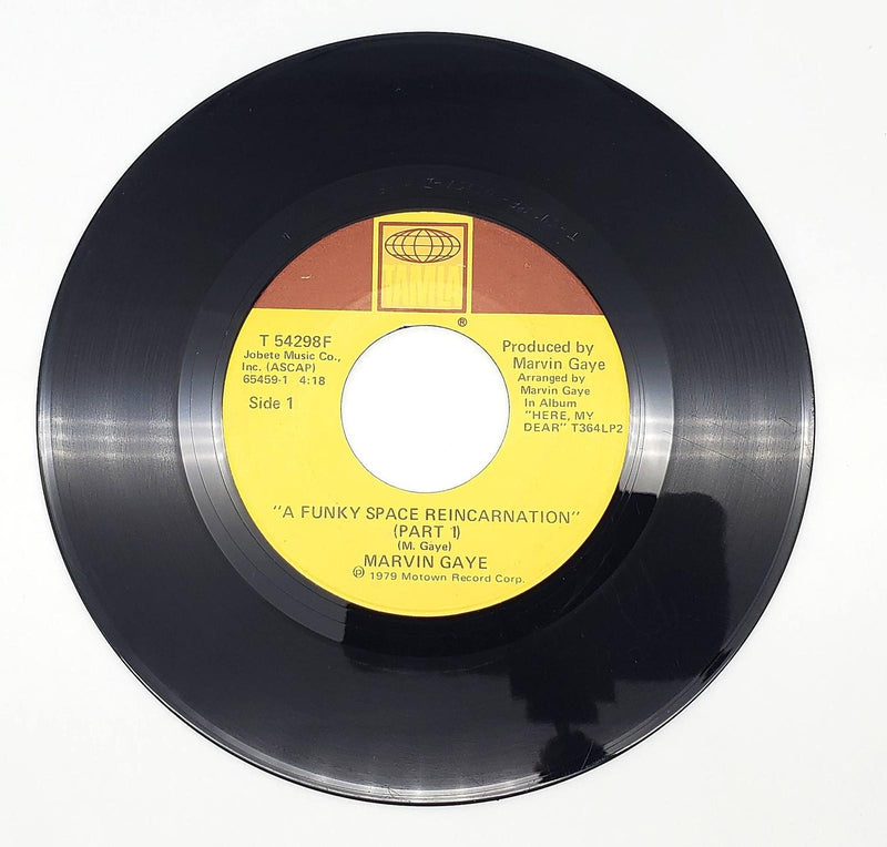 Marvin Gaye A Funky Space Reincarnation 45 RPM Single Record Tamla T 54298F Cpy2 1