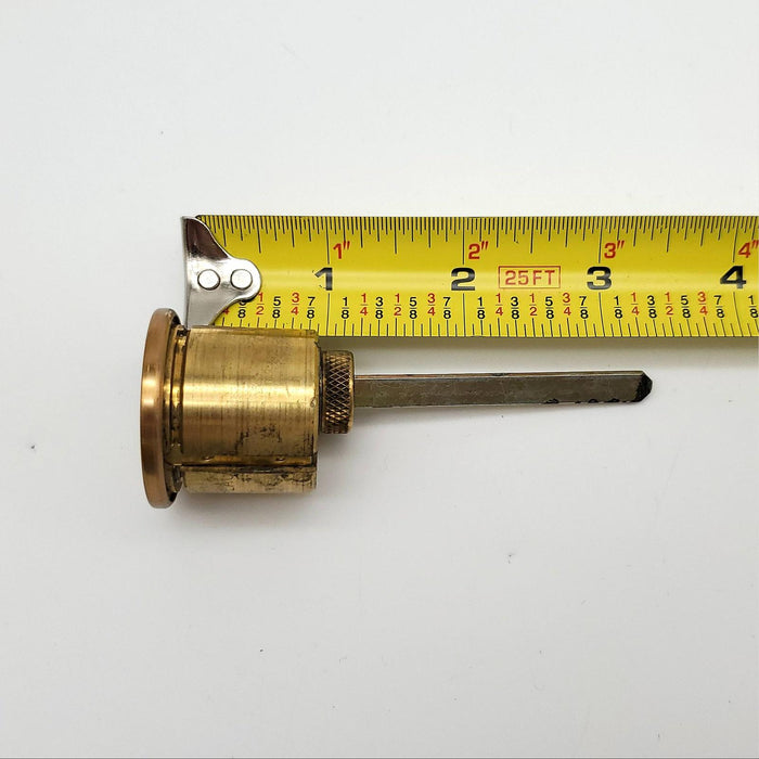Schlage Rim Lock Cylinder 3-3/8" Length Satin Bronze 20-022 C Keyway NOS