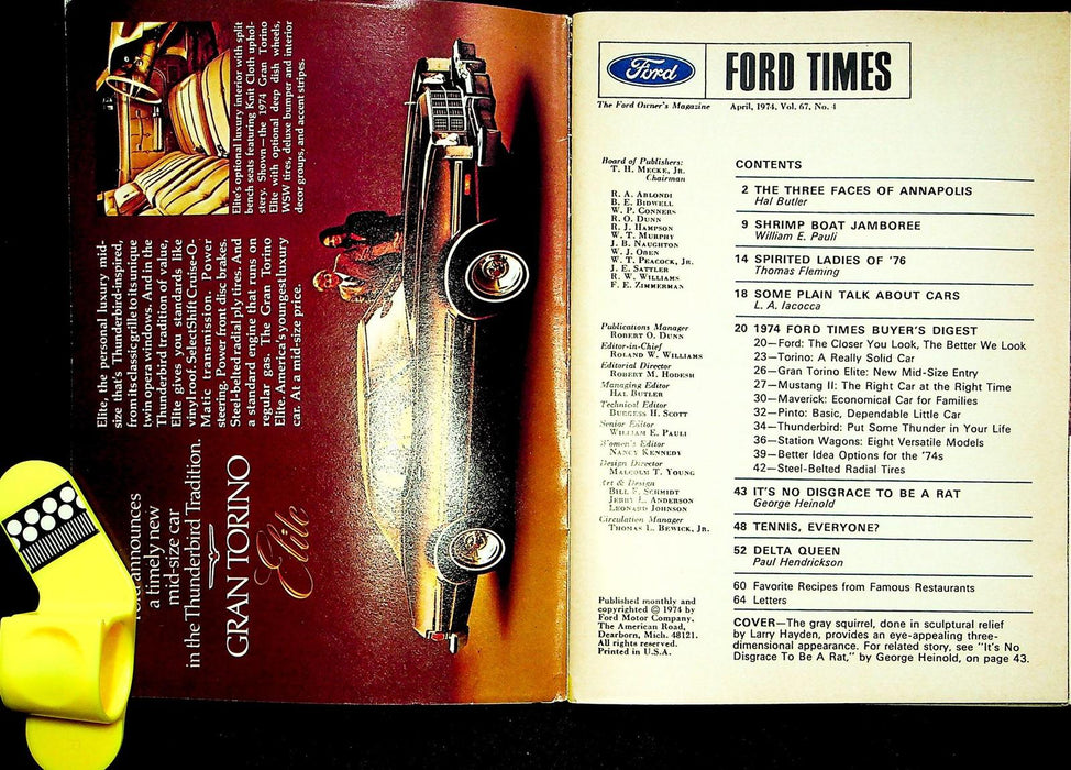 Ford Times Magazine April 1974 Car Buyer Digest Spirited Ladies 1776 Revolution