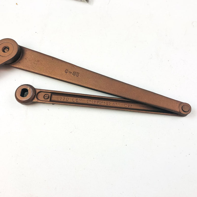 LCN Size C Potbelly Closer Arm PAR HO LH Statuary Bronze Parallel Hold Open Left