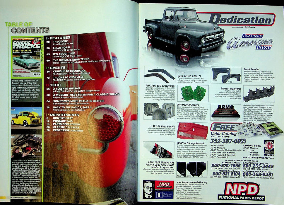 Classic Trucks Magazine November 2010 Vol 19 No 11 Fix Electrical Gremlins