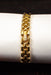 Carriage Round Gold Tone Double Bar Link Band Clasp Wrist Watch R2L 5