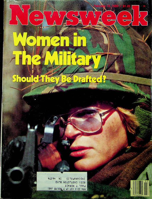 Newsweek Magazine February 18 1980 Women Armed Forces Carter Females Drafted 1