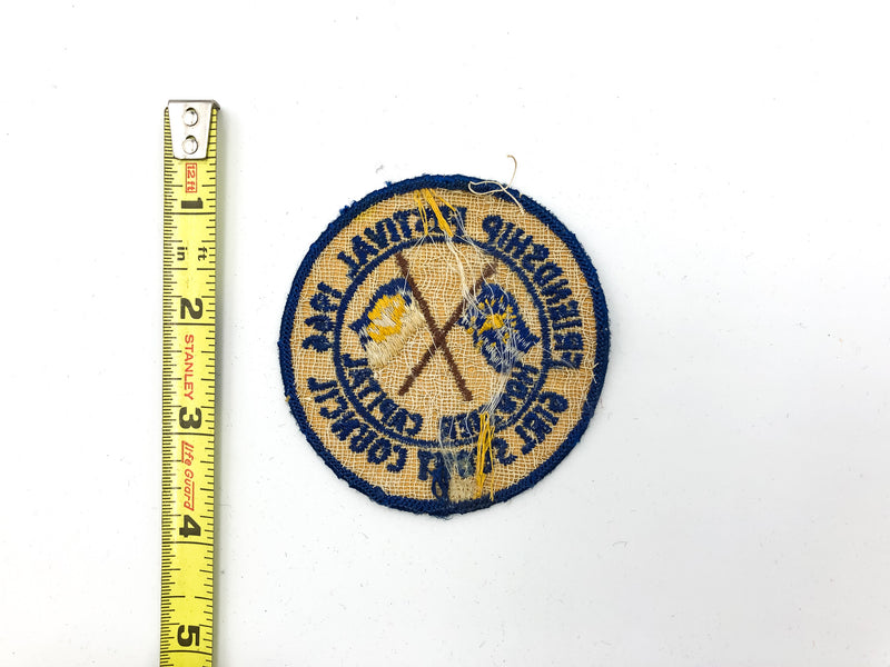 Vintage Girl Scout Patch Hoosier Capital Friendship Festival 1966