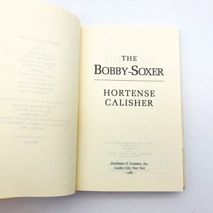 The Bobby-Soxer Hardcover Hortense Calisher 1986 First Love Growing Up 1950s 7