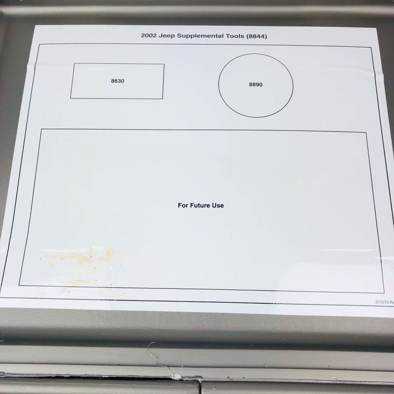 Miller Special Tools 8844 For 2002 Jeep Supplemental Speciality Tools Incomplete