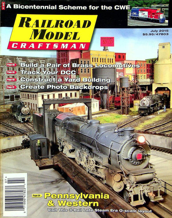 Railroad Model Craftsman Magazine July 2015 Vol 84 No 7 Penn. & Western