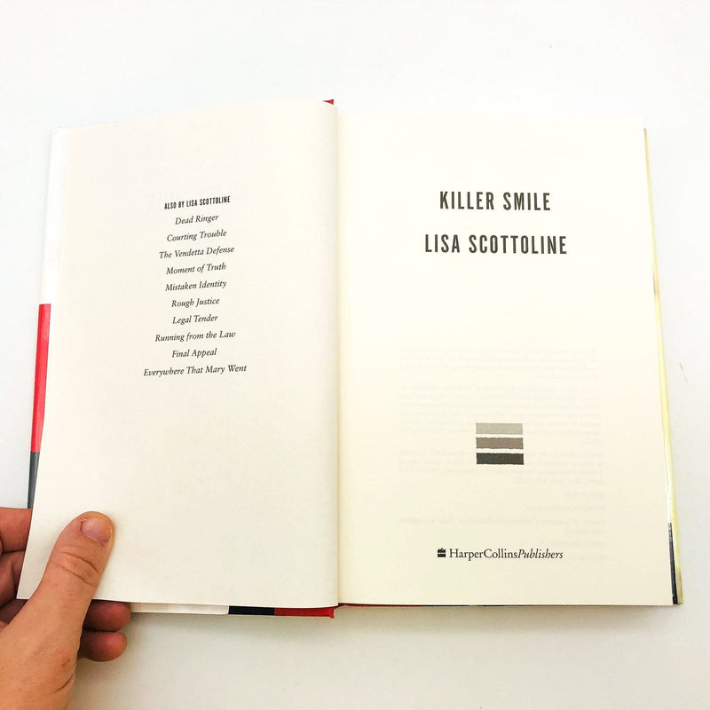 Killer Smile Hardcover Lisa Scottoline 2004 1st Edition Lawyer WW2 Suicide 7