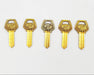 5x Corbin B Z1 59B1-5 Key Blanks Brass 5 Pin USA Made NOS Light Tarnish 3