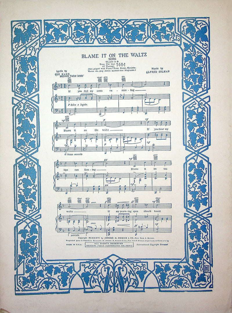 Sheet Music I'm Back In Love Again Gene Morgan Cliff Friend 1927 Romance Love 3