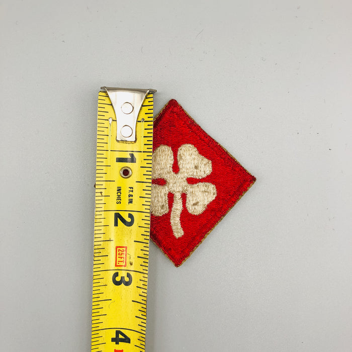 WW2 4th US Army Patch Fourth Field American Theater White Clover Shoulder SSI 1