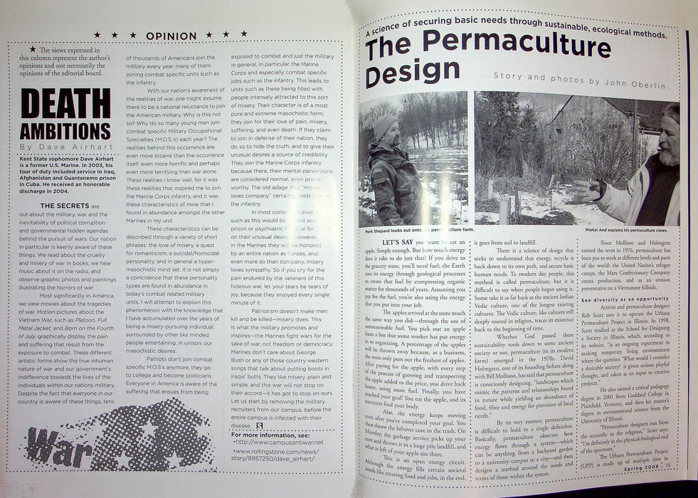 Seeds Of Change Magazine Spring 1996 Zine War In Iraq The Permaculture Design