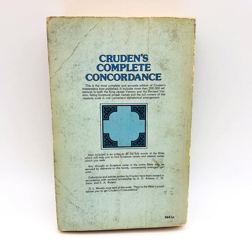 Cruden's Complete Concordance Paperback Cruden 1977 Christianity Bible Terms 2