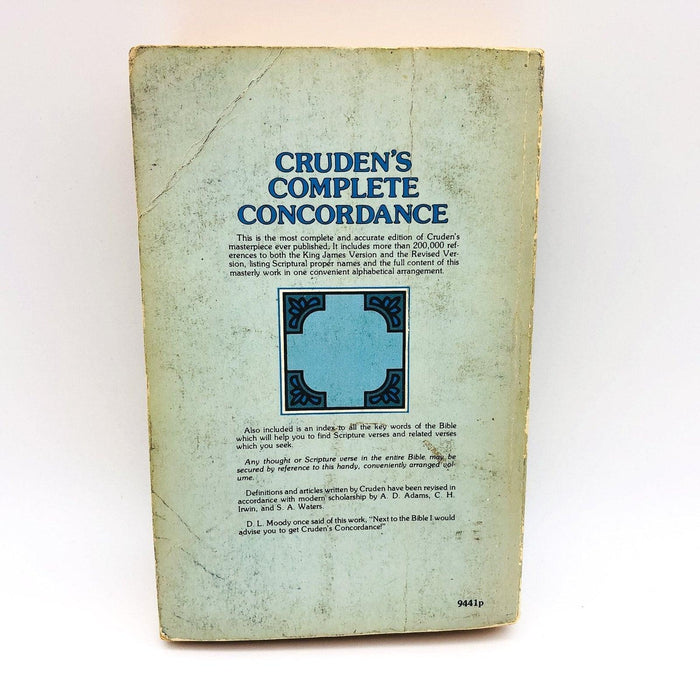 Cruden's Complete Concordance Paperback Cruden 1977 Christianity Bible Terms 2