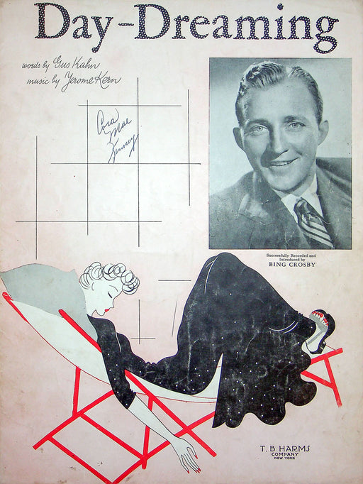 Sheet Music Day Dreaming Bing Crosby Gus Kahn Jerome Kern 1941 WW2 Piano Song 1