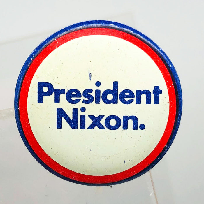 President Nixon Button 1" Pin Presidential Political Campaign Red White Blue 7