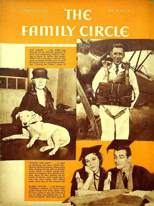 The Family Circle Magazine February 25 1938 Vol 12 No 8 Joe Crane, Robert Taylor 1