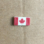 Canada Flag Lapel Pin Vintage Small Ribbon Red White Leaf Plastic 2