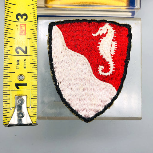 WW2 US Army Patch 36th Engineer Brigade Shoulder Sleeve SSI Seahorse Red White 2