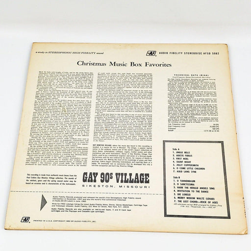 Paul Eakins Christmas Music Box Favorites Record 33 RPM LP Audio Fidelity 1962 2