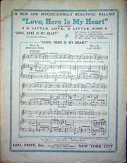 Sheet Music Sing Me Loves Lullaby Dorothy Terriss Theodore Morse 1917 Leo Feist 3