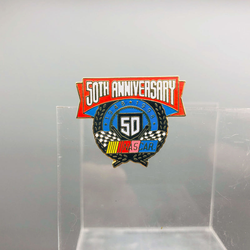 Nascar Lapel Pin Pinback 50th Anniversary 1948-1998 Enamel Race Racing Sport