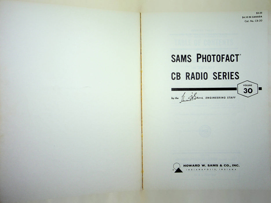 Sams Photofact CB Radio Series CB-30 October 1970 Johnson Midland Penncrest Tram