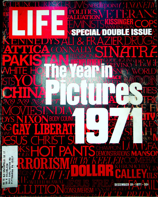 Life Magazine December 31 1971 Double Issue Year In Pictures Joe Frazier Boxer 1