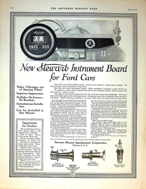 1917 Velie Motor Company Light Six Print Ad 14"x8" Saturday Evening Post 2