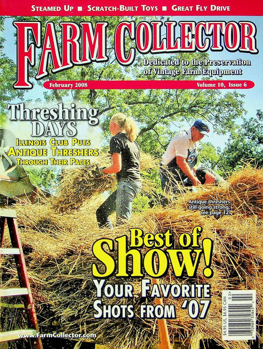 Farm Collector Magazine February 2008 Vol 10 # 6 Threshing Days