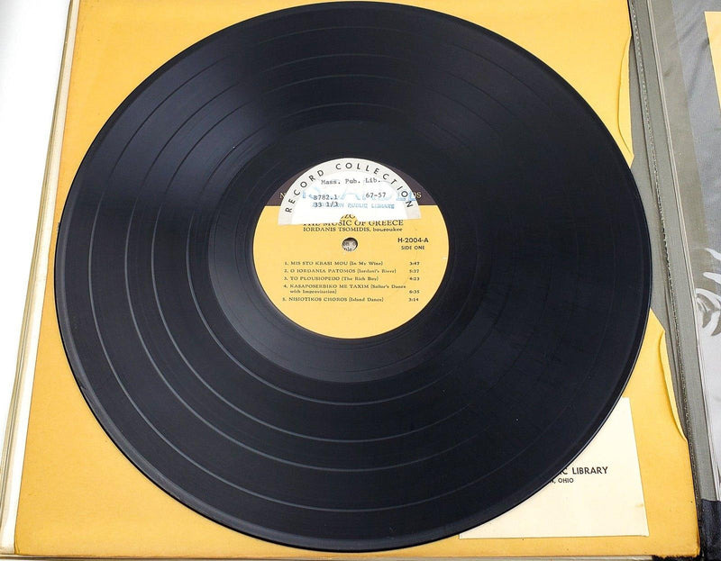 Iordanis Tsomidis Bouzoukee The Music of Greece 33 RPM LP Record Nonesuch 1965 4