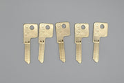 5x Yale EN11 Key Blanks C4L Keyway Nickel Silver 5 Pin NOS 3