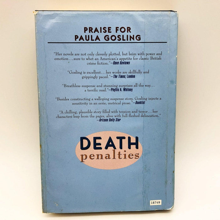 Death Penalties Hardcover Paula Gosling 1991 1st US Edition Luke Abbott Mystery 2