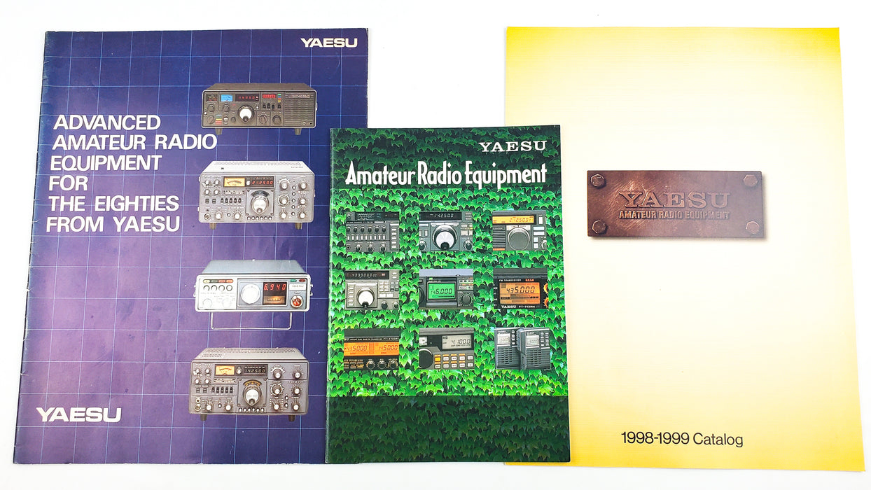 Yaesu Amateur Radio Equipment Catalogs 1980's & 1990's Lot of 3