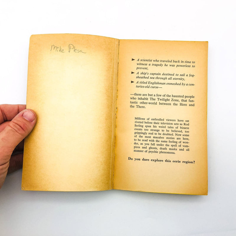 The Twilight Zone Paperback Rod Serling 1968 Short Stories Based On TV Show 6