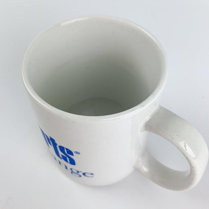 Pier 1 Imports For A Change Coffee Mug Cup White Blue Print Store Promotion 7