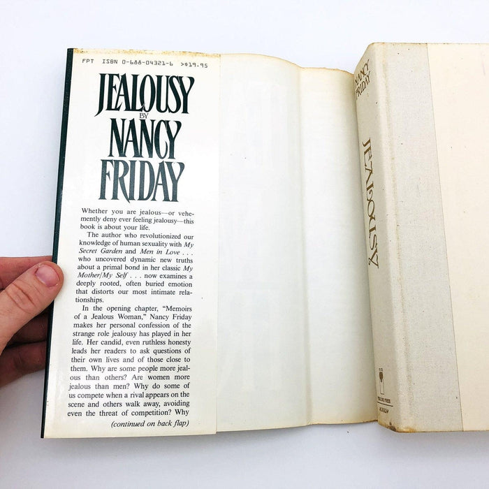 Jealousy Hardcover Nangy Friday 1985 Interpersonal Relations First Edition 6