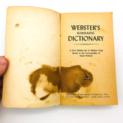 Webster's Scholastic Dictionary Paperback Noah Webster 1976 New Edition 6