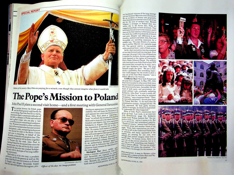 Newsweek Magazine June 20 1983 Reagan Nicaragua El Salvador Margaret Thatcher