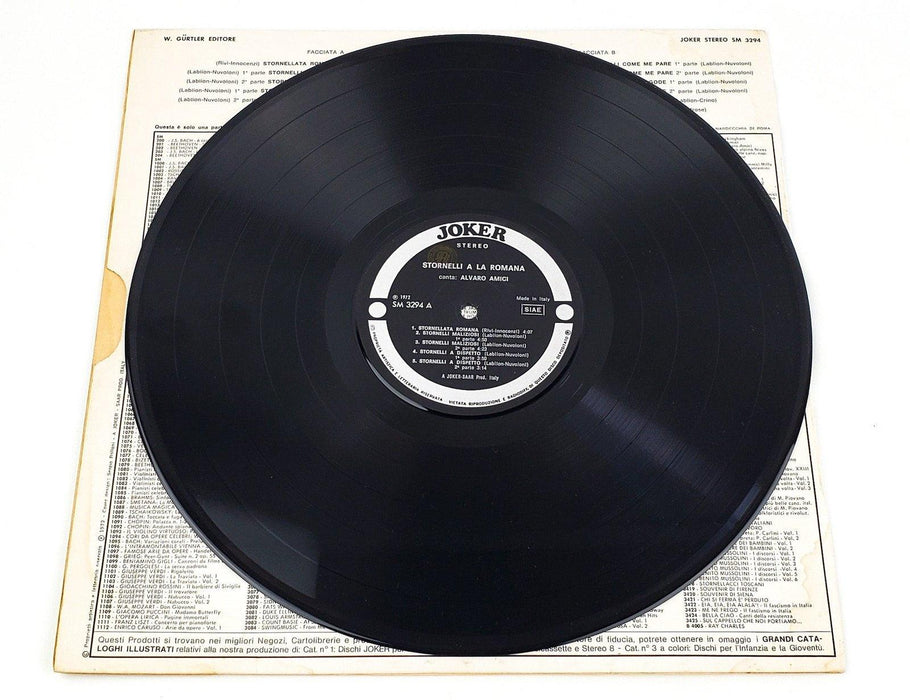 Alvaro Amici Stornelli A La Romana Record LP SM 3294 Joker 1972 3