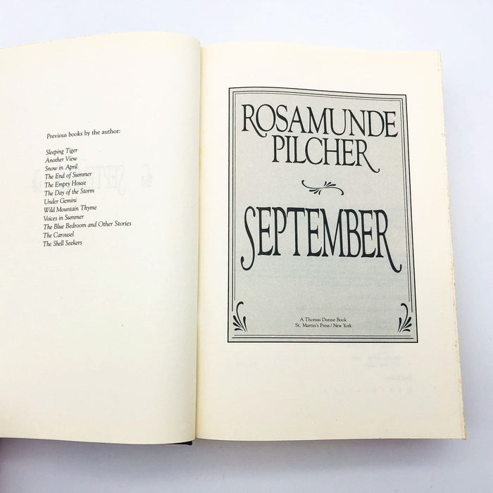 September HC Rosamunde Pilcher 1990 Family Coming Of Age Runaway 1st Edition 7