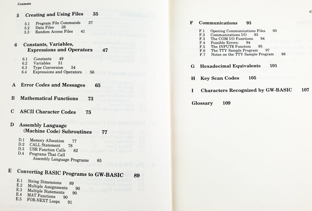 CITIZEN Mate/12 Personal Computer User Manual, GW Basic Guide & MS-DOS Guide